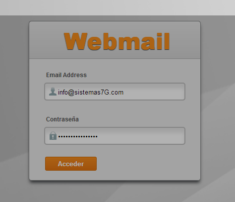 Ingreso a webmail